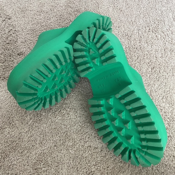 Jeffrey Campbell X Free People BAE Platform Mule Clog Green - 9 - Picture 5 of 6